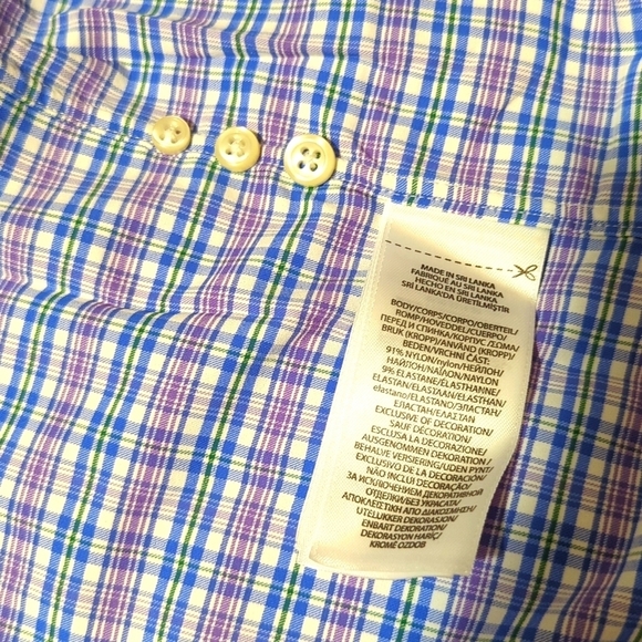 Ralph Lauren Plaid Performance Twill Men's 4XB shirt. - Picture 9 of 9